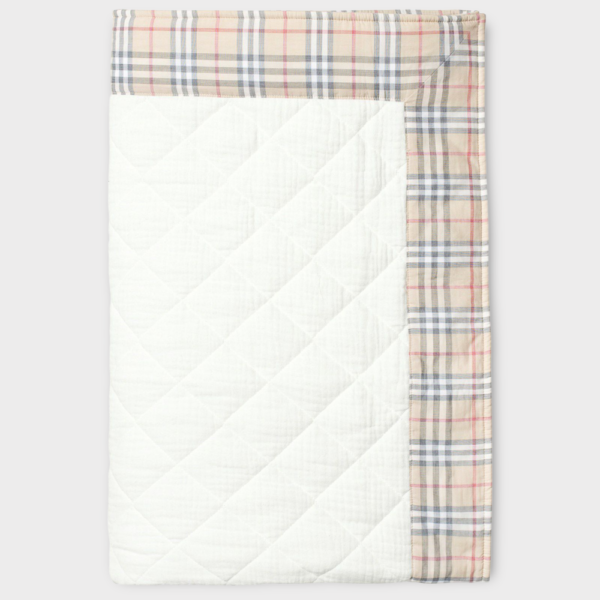 Burberry white blanket